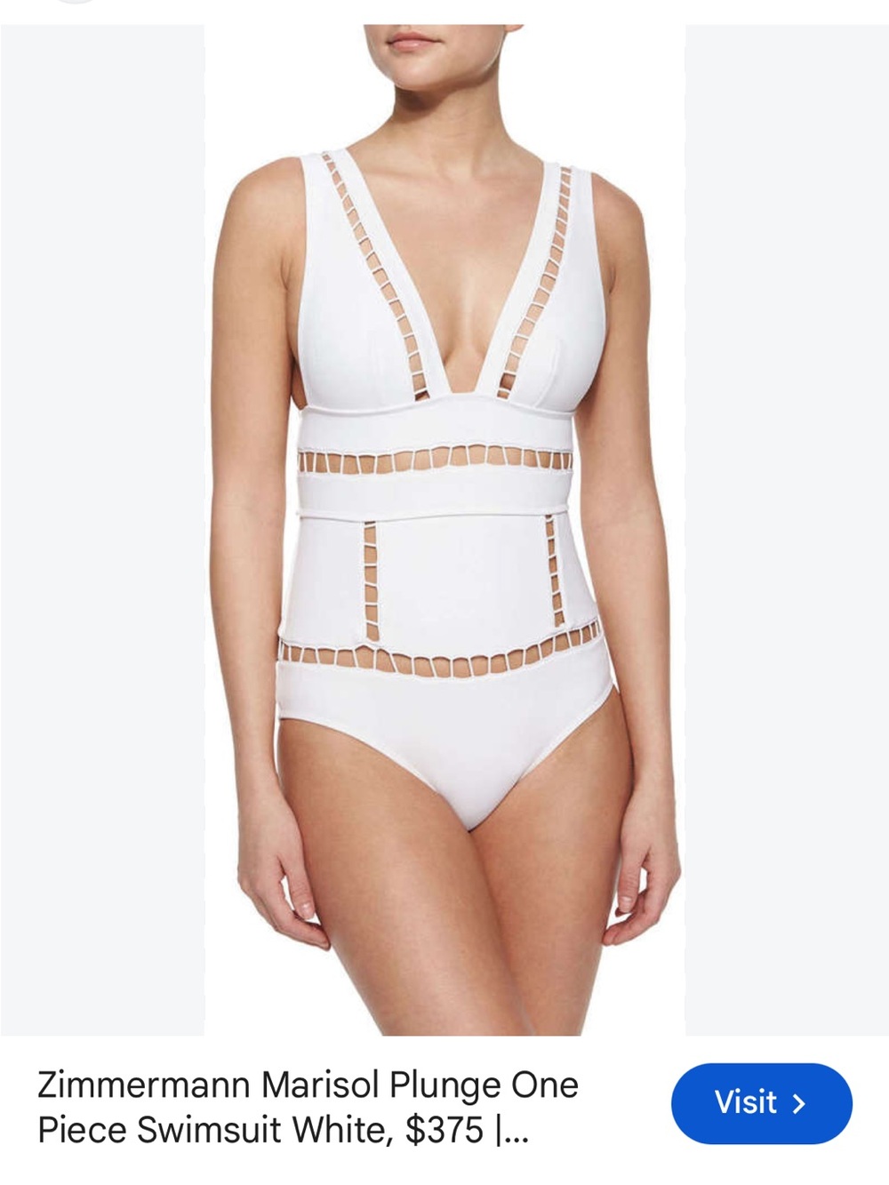 Zimmermann Plunge One Piece Swimsuit